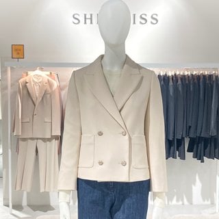 쉬즈미스 [파주점] 더블 투버튼 포켓 포인트 숏재킷 SWWJKM11010
