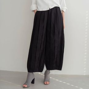 레이 모던 볼륨 플리츠 팬츠_P419615224