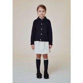 네이비 골지 카라 니트 가디건 BA14CK01NV