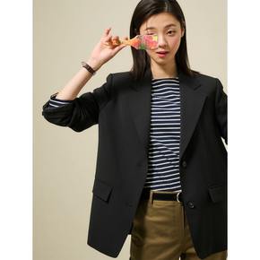 폴리 오버핏 재킷  블랙 (BF5211C025)