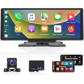 독일 카플레이 모니터 PoRtAble Wireless Carplay Screen Stereo 10.3 Inch Car Radio with 터치