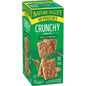 [해외직구] 네이처밸리 오트 n 허니 크런치 그래놀라바 49입 Nature Valley Oats n Honey Crunchy Granola Bars (49 pk.)