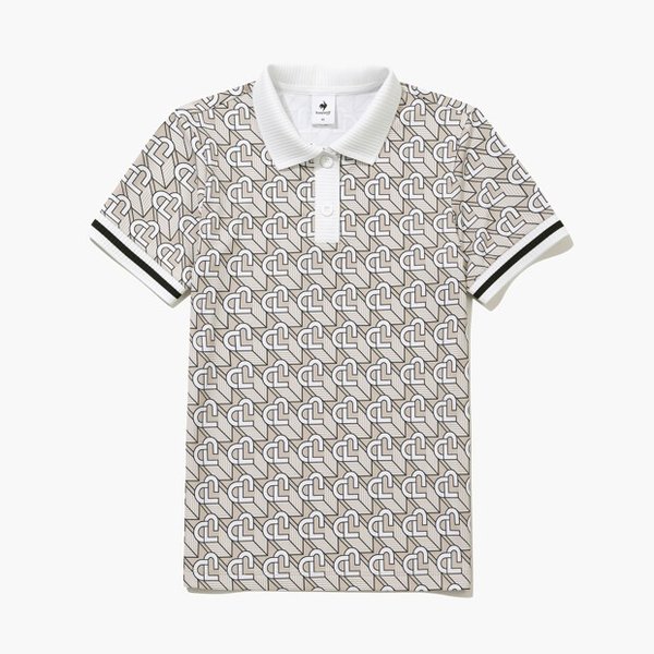 [여주점] 여성 헤리티지 패턴 반팔 카라 티셔츠 GQ122LTS33 BEGE