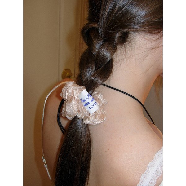 Pluto Scrunchie_Apricot