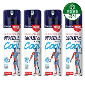 [유한양행] 해피홈 에어파스 쿨 300ml x 4개