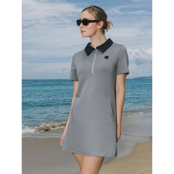 Collar coloring One-piece (Gray)
