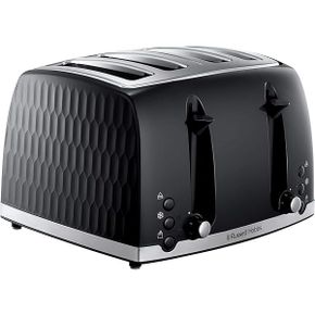 독일 러셀홉스 토스터기 712914 Russell Hobbs Modern Honeycomb 4 Slice Toaster 블랙 26071 wi