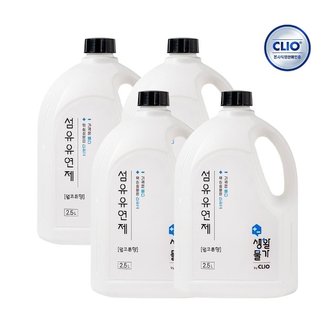  크리오 생활물가 섬유유연제 웜코튼향 2.5L x4개