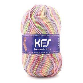 털실 석양 Opal 오팔 오리지널 코튼 4ply 사선 꼬임 면혼방 KFS266.인