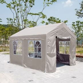 DZB 쉘터 캐노피 천막 4X6 프레임+지붕+벽면 4면 텐트