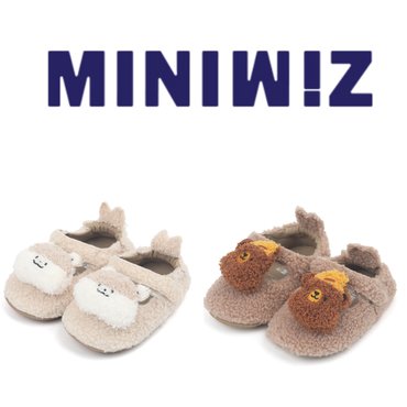 토박스 [미니위즈] 24년신상 ◐ MINIWIZ 걸음마신발 뽀글이 신발 위즈코지  MZKCE3TSCZ11-2종