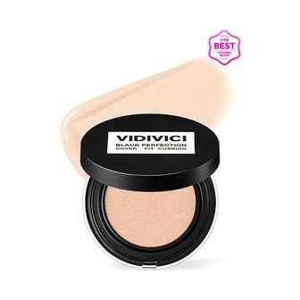 비디비치 [아이돌 찜 쿠션] 블랙 퍼펙션 커버 핏 쿠션 본품 SPF40 PA++ (21N 아이보리) 6925116002100