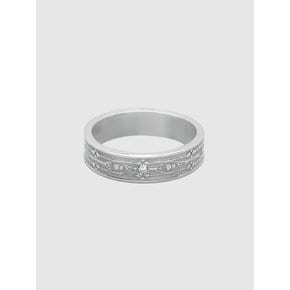 Iris etching couple ring (women)