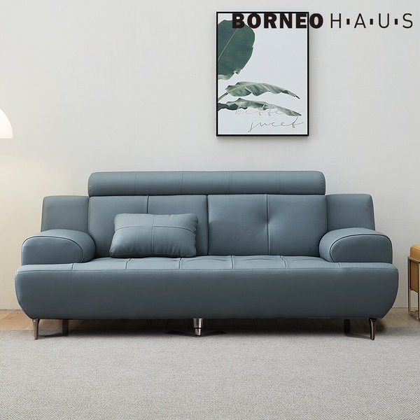 [보루네오] 엘리브 센트 3인용 라텍스 가죽 쇼파 ss001 (수도권무배)