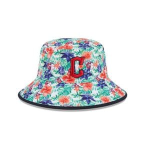 [해외] 936776 뉴에라 모자 MLB Cleveland Guardians Tropic Floral Bucket Hat