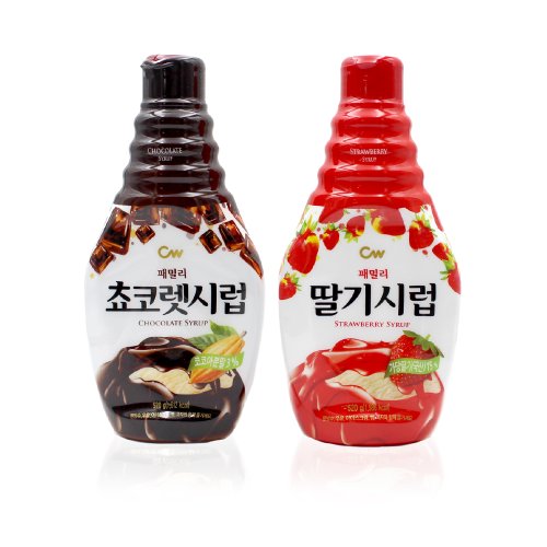 CW 청우 빙수재료/ 패밀리시럽/ 딸기 초코렛 선택담기
