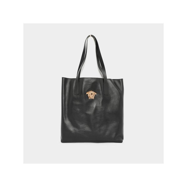 26SS 메두사 골드로고 레더 남성 토트백 1020004 1A14675 1B00V