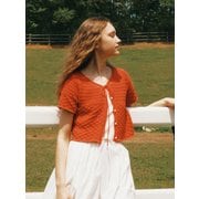 Crochet Half sleeve Cardigan _2color