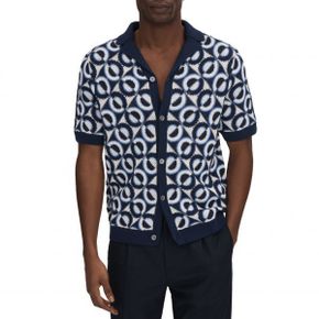 4532657 Reiss Frenchi Crochet Camp Shirt