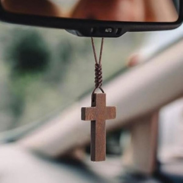 [옷자락] 여성용 원목 장식 목걸이 클래식 패션 액세서리