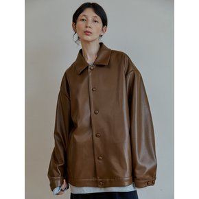 unisex reather jacket camel