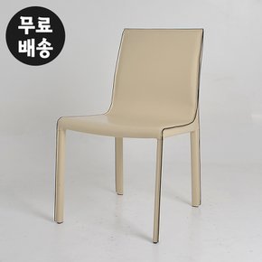 플로 가죽 식탁 의자 카페 체어 인테리어 편한 디자인 사각 CHAIR(베이지)