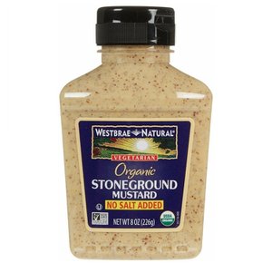 [해외직구]Westbrae Natural Stoneground Mustard 웨스트브레 네츄럴 스톤그라운드 머스타드 무염 226g