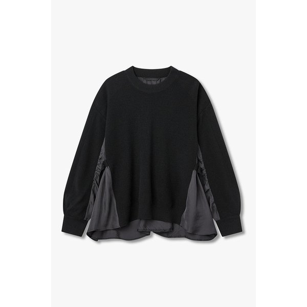 니트 믹스 블라우스 7115460903199