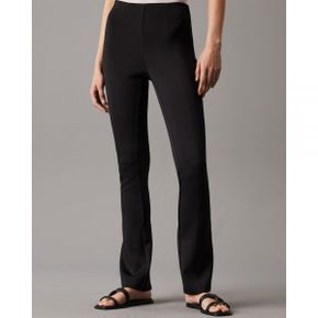 5206602 Calvin Klein Slim Flared Knitted Pants - Black