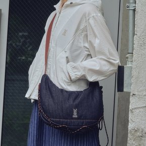 [디오디 공식]워크코튼 데님 호보백 (10L)(INDIGO)