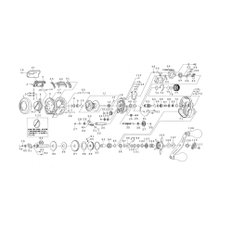 다이와 (DAIWA) 정품 부품 21 솔티가 IC 100P-DH 핸들 노브 부품 번호 : 203 부품 코드 : 1H1811