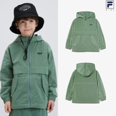 휠라키즈 [20%할인]●25 휠라키즈 스티치 매쉬 안감 바람막이 (FK2JKH2201X_KHI)