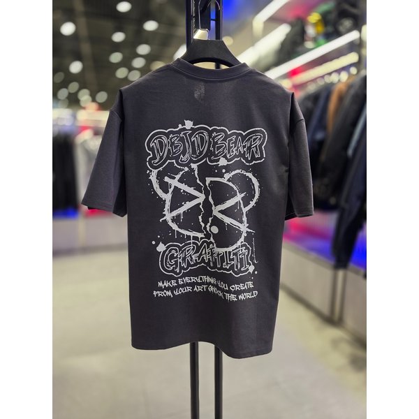 [시흥점] 26 남여공용 하프베어 반팔티(차콜)/JHZK10201CH