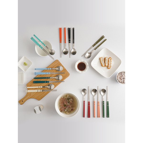 프렌치봉봉 신혼수저세트 국산 스텐 한식 숟가락 젓가락