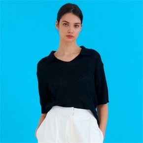 COLLAR KNIT BLACK