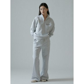 String Wide Pants-grey