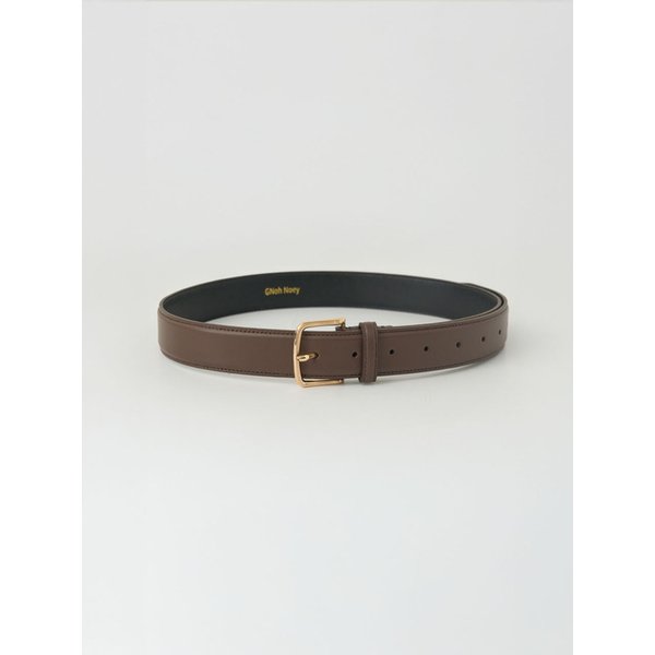 버클 리얼 소가죽벨트 (Brown)