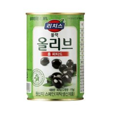 리치스 블랙올리브 홀 피티드 405g