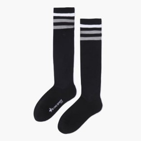 양말 KQF GP222LKS41-BLCK 여성 라인 포인트 냉감 니삭스 / BLCK