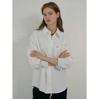 언에디트 W Oxford French Shirt_White