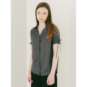 OPEN LINE COLLAR SHIRT (CHARCOAL)