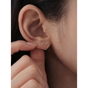 [단독]14K gold heart earring