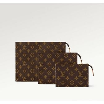 LOUIS VUITTON 클러치 파우치 트리오 토일렛 모노그램 M47195 M47195