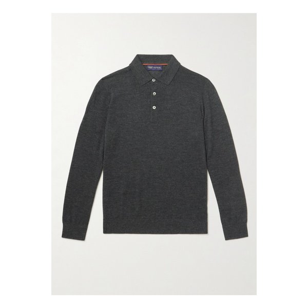 엔필 스탠리 투치 캐시미어 실크 혼방 폴로 스웨터 그레이 46376663162945114