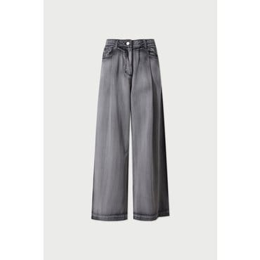 IRO ONDINE 밴딩 데님 와이드 팬츠 ILPDM25703GYX