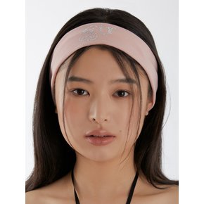 NEW LETTERING HAIR BAND_PINK