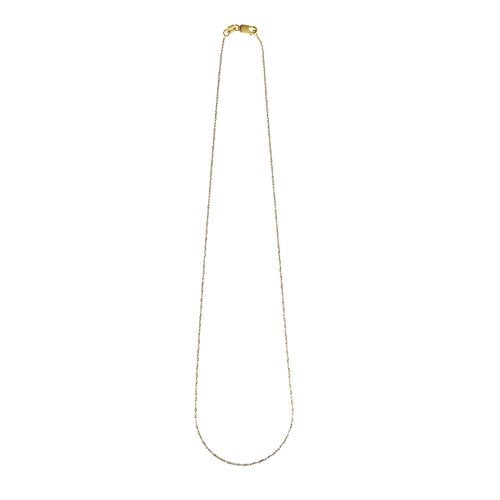 루메 옐로화이트 네크리스 38cm, Lume Yellow&White Necklace 38cm, 14k yellow gold, white gold