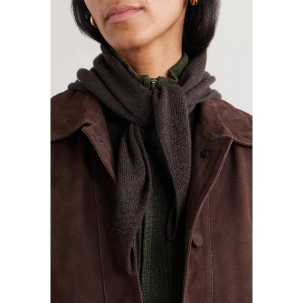 존스톤스 오브 엘긴 다크 브라운 캐시미어 스카프 46376663162948212