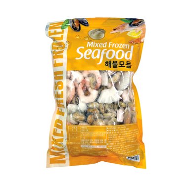 어가예찬 [동방유통] 해물모듬(오징어/홍합/새우/바지락살) 1kg(1팩)/HACCP인증