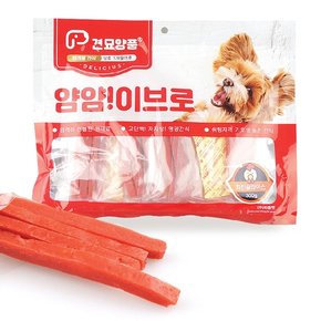 피플펫 강아지 간식 견묘양품 얌얌 이브로 치킨슬라이스 300g